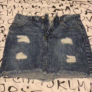 Dark Denim Mini Skirt
